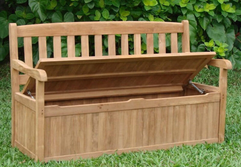 Storage Bench Outside
 How to Make an Outdoor Storage Bench