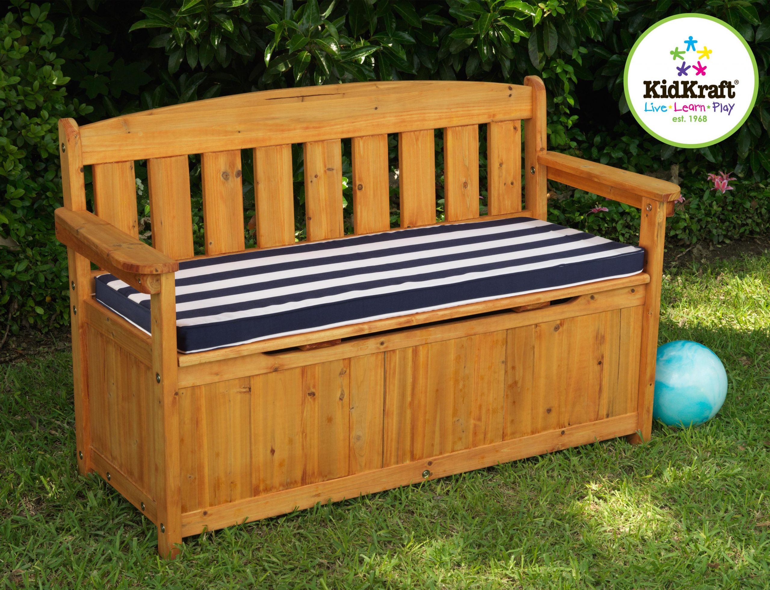 Storage Bench Outside
 KidKraft Outdoor Storage Bench with Cushion by OJ merce