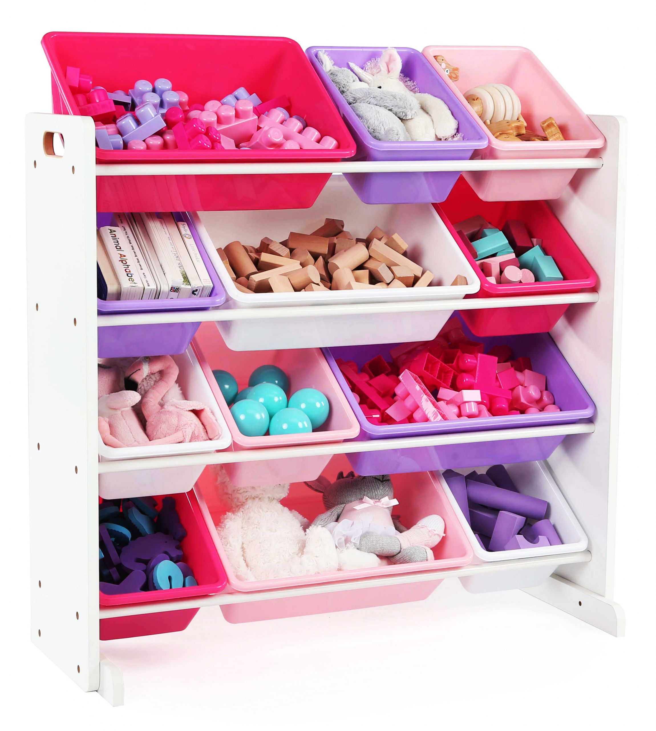 Storage Bin For Kids
 Tot Tutors Kids Toy Storage Organizer with 12 Plastic Bins