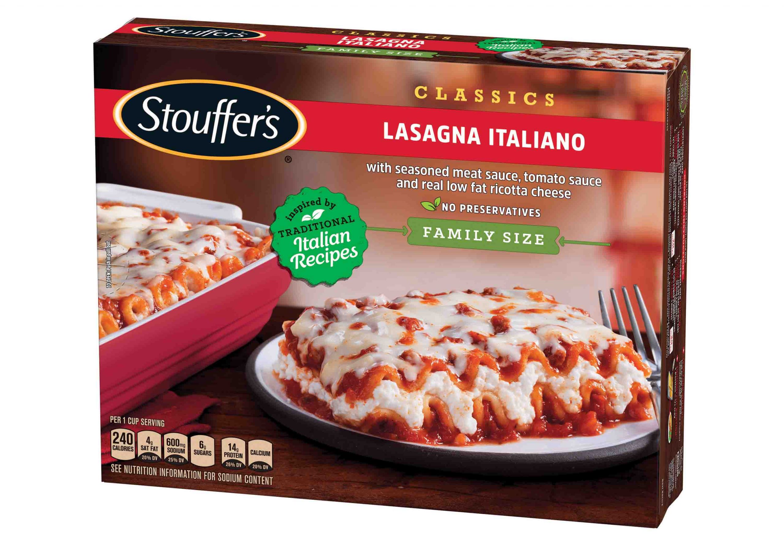 Stouffer'S Lasagna Italiano
 Lasagna Italiano Classics Frozen Meals