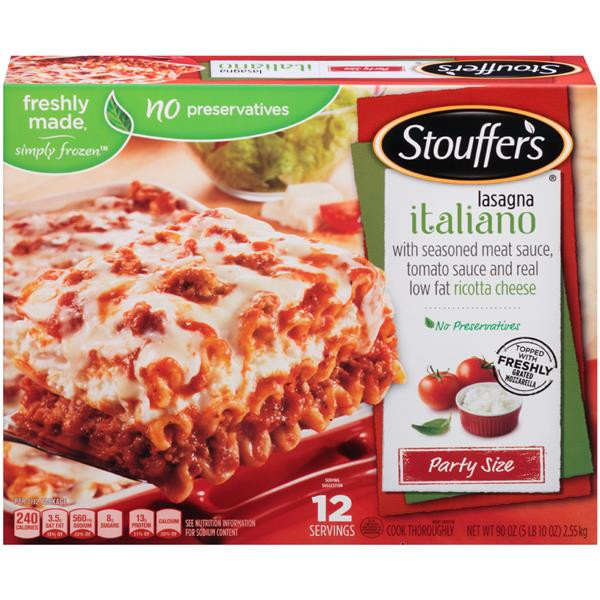 Stouffer'S Lasagna Italiano
 Stouffer s Party Size Lasagna Italiano