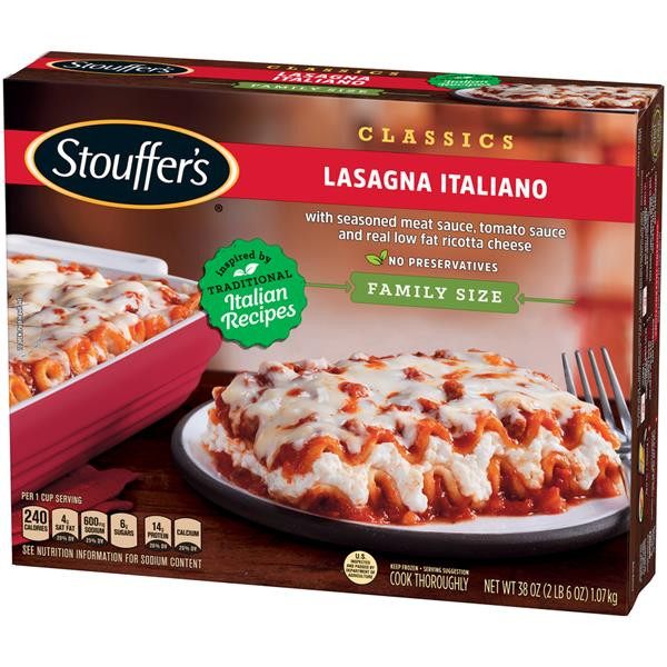 Stouffer'S Lasagna Italiano
 Stouffer s Family Size Lasagna Italiano