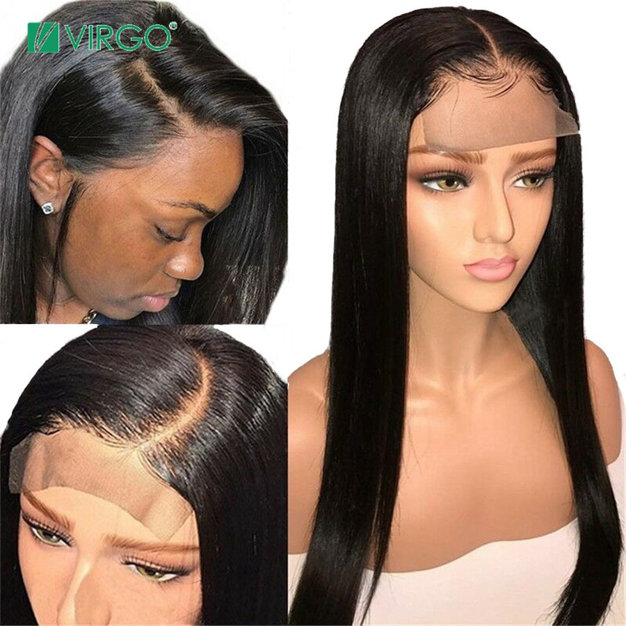 Straight Lace Wigs With Baby Hair
 4x4 Lace Closure Wig Straight Lace Front Human Hair Wigs