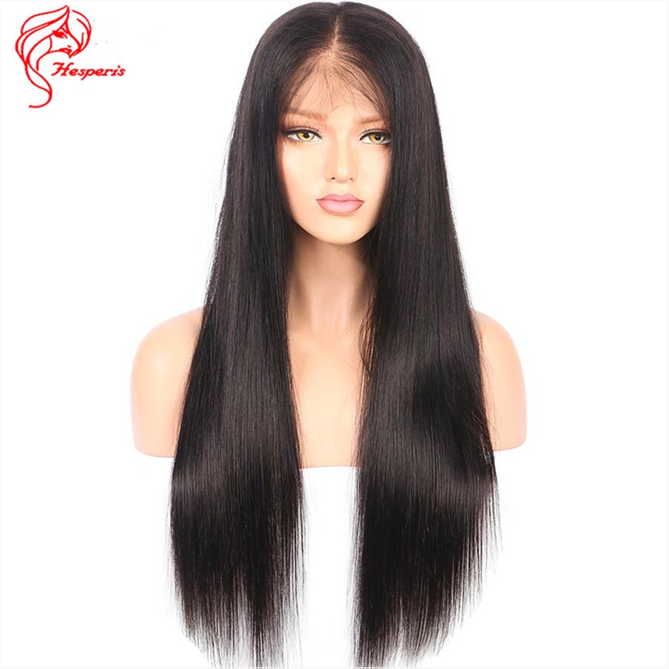 Straight Lace Wigs With Baby Hair
 Silky Straight Human Hair Full Lace Wig With Baby Hair