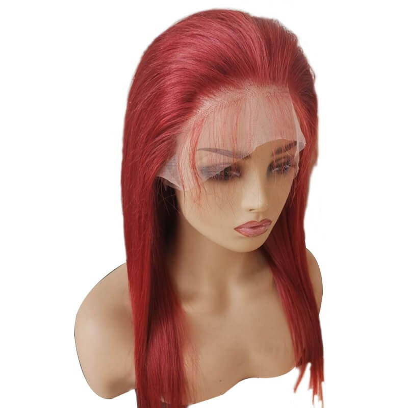 Straight Lace Wigs With Baby Hair
 DSoar Hair Straight Lace Front Red Hair Pre plucked Wigs