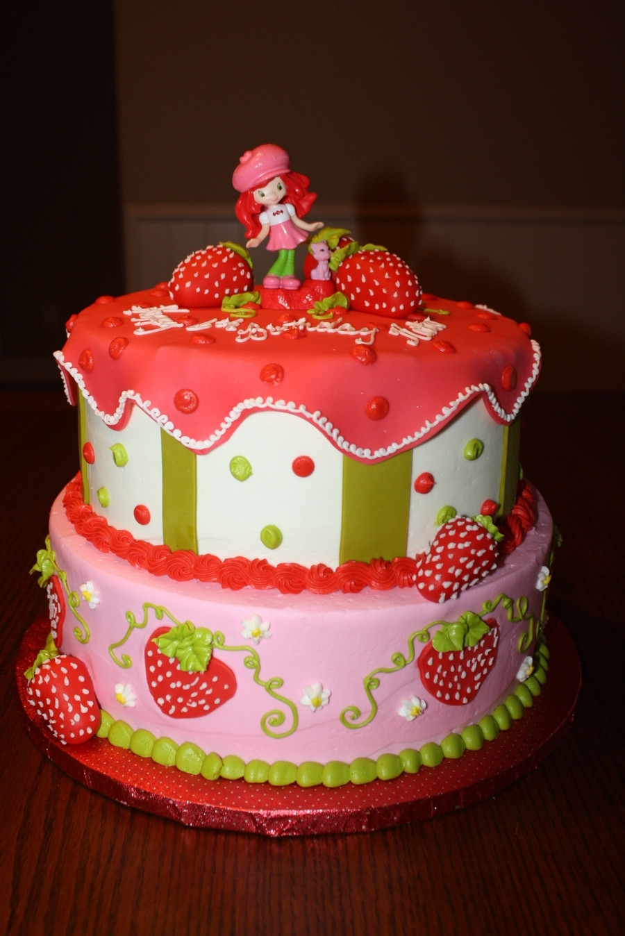 Strawberry Shortcake Birthday Cake Recipe
 Strawberry Shortcake Birthday Cake CakeCentral