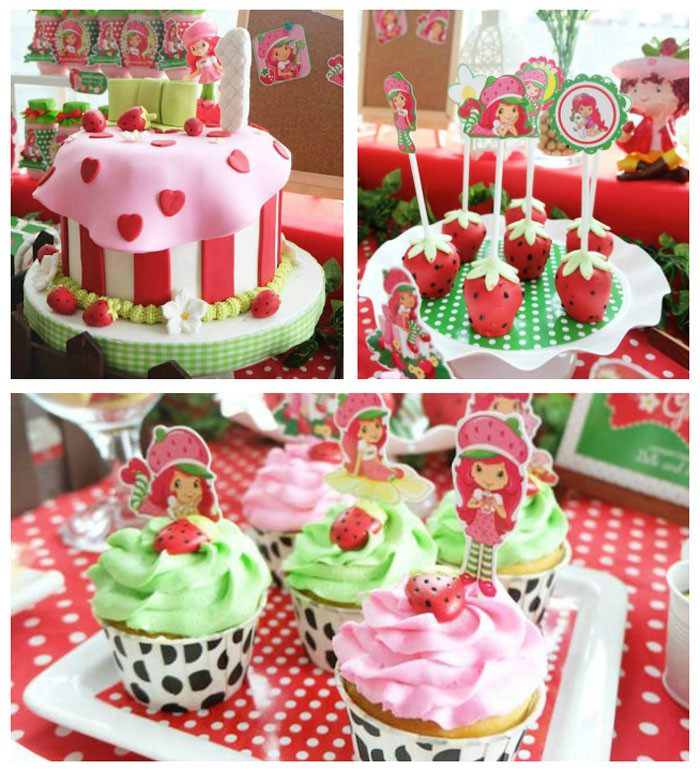 Strawberry Shortcake Birthday Party
 Kara s Party Ideas Strawberry Shortcake themed birthday