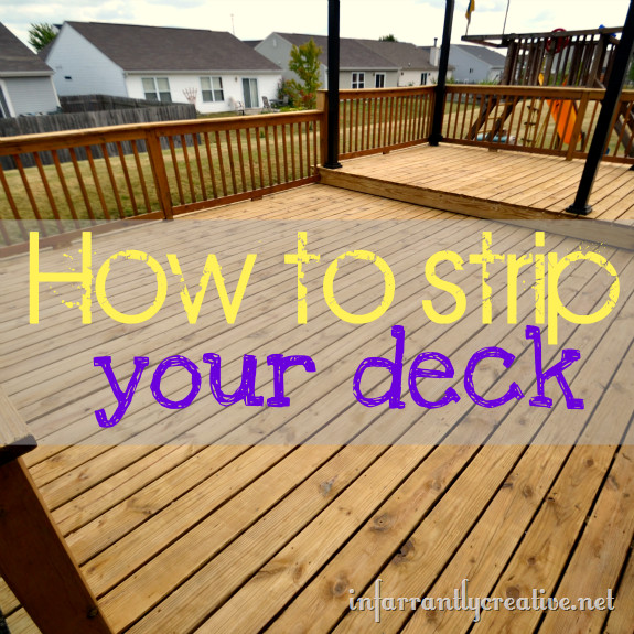 Strip Paint Off Deck
 How to Strip a Deck