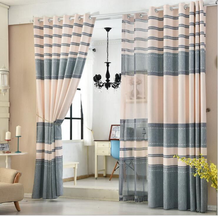Striped Kitchen Curtains
 Aliexpress Buy Tulle or blackout curtain kitchen