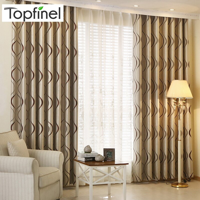 Striped Kitchen Curtains
 Topfinel Curtains for Bedroom Modern Luxury Curtains Wavy
