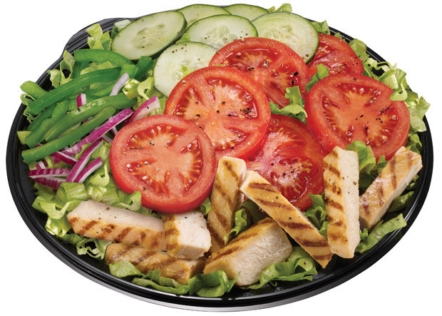 Subway Chicken Salad Sandwich
 Subway salads can have more calories and fat than