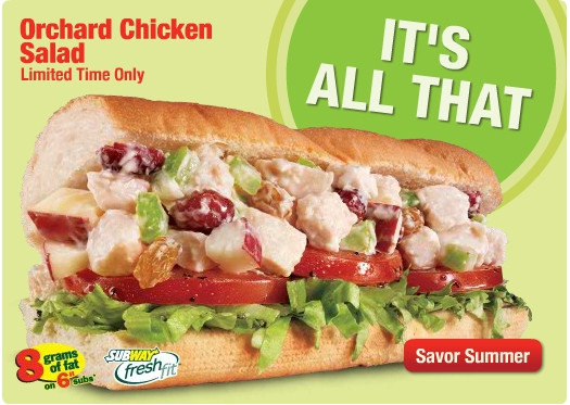 Subway Chicken Salad Sandwich
 Sandwiches in Review Subway vs Arby’s Chicken Salad