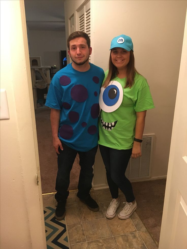 Sully Costume DIY
 Easy DIY couples halloween costume of Mike and Sully from