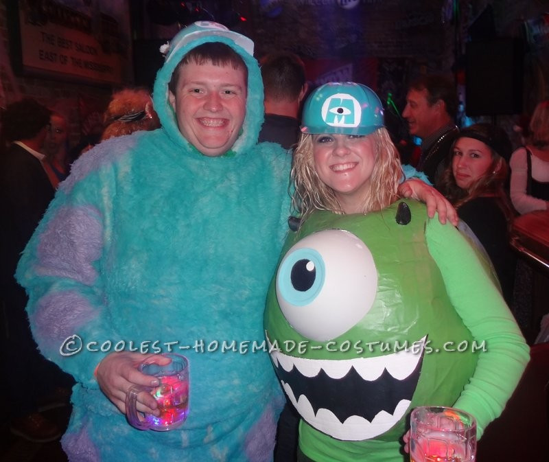 Sully Costume DIY
 Awesome Mike and Sully Monsters Inc Couples Costume