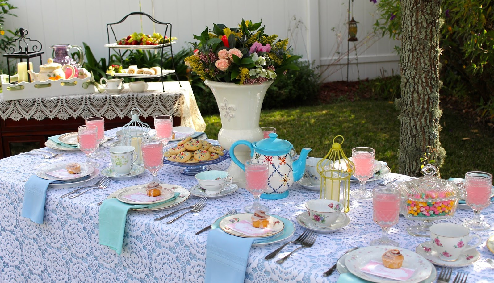 Summer Afternoon Tea Party Ideas
 Love Thy Room Vintage Summer Girls Tea Party Tablescape