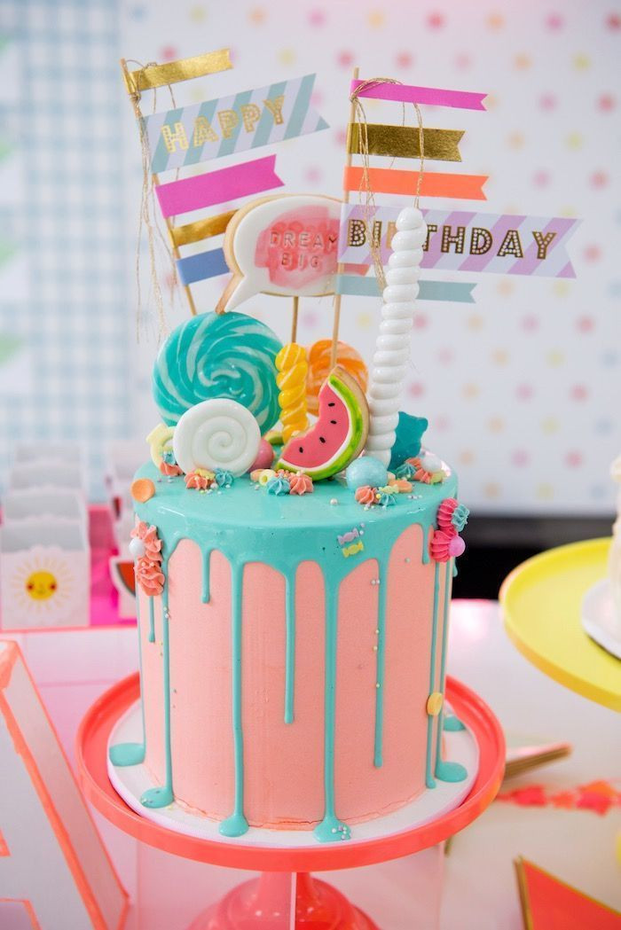 Summer Birthday Party Ideas For Teens
 Pastel Neon Teen Birthday Party Pastels