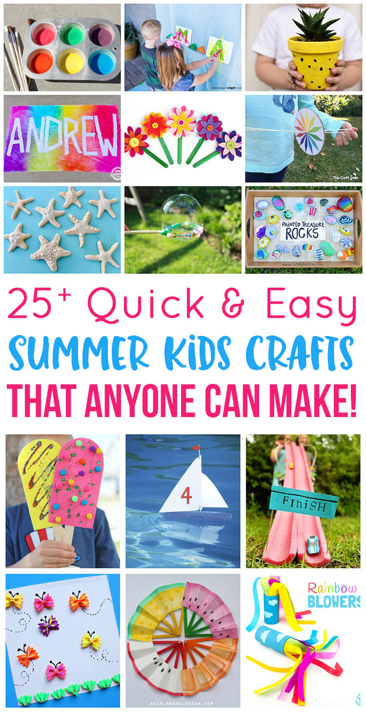 Summer Craft For Preschool
 Easy Summer Kids Crafts That Anyone Can Make Happiness