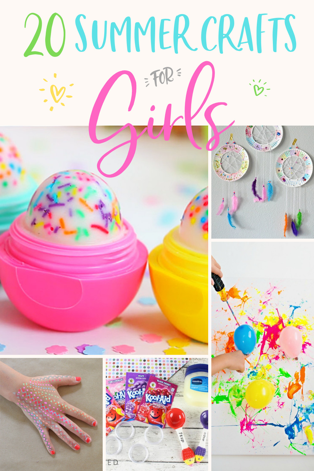 Summer Crafts Ideas For Kids
 20 Easy DIY Crafts for Girls Modern Glam