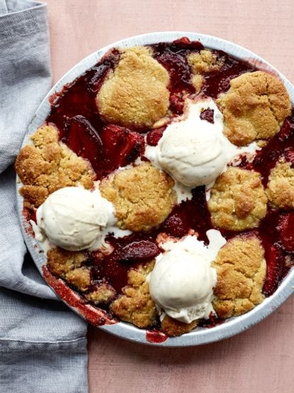 Summer Desserts Jamie Oliver
 Pimm s and strawberry cobbler Fruit recipes