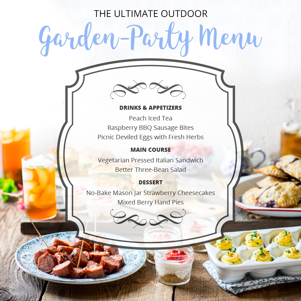 Summer Dinner Party Menu
 The Ultimate Outdoor Garden Party Menu for Summer