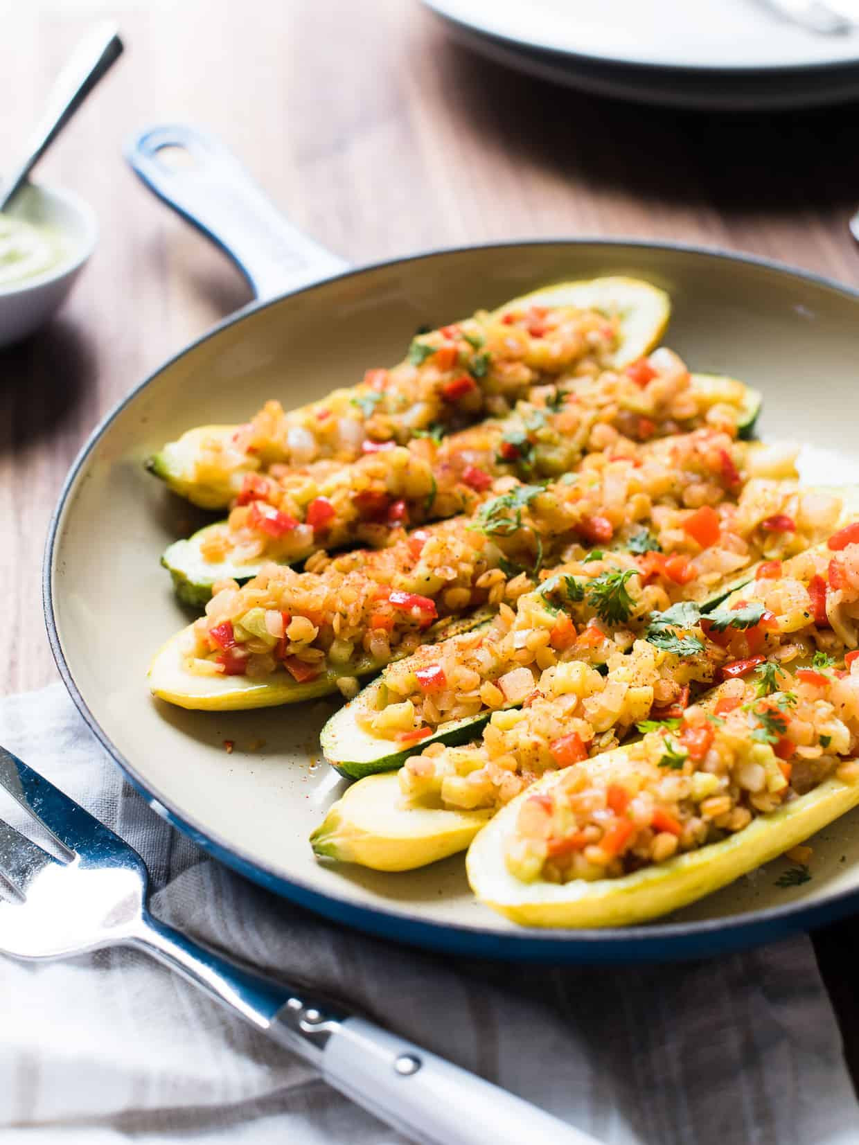 Summer Lentil Recipes
 Lentil Stuffed Summer Squash