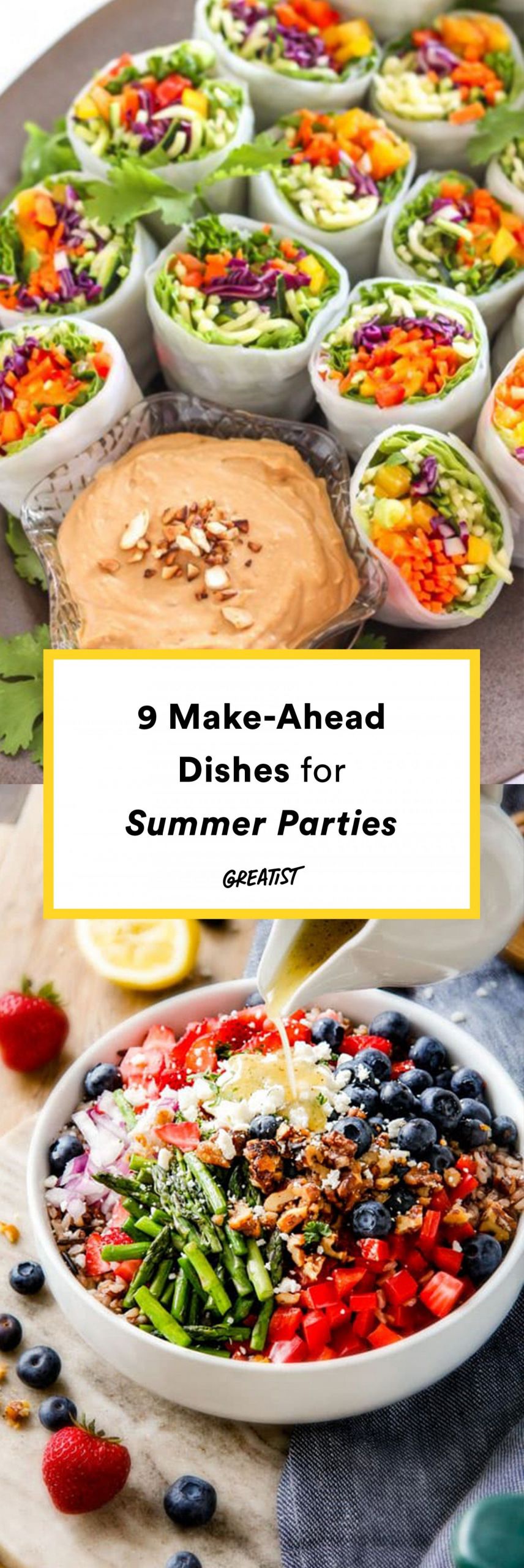Summer Party Food Ideas Recipes
 9 Make Ahead Dishes for Summer Parties