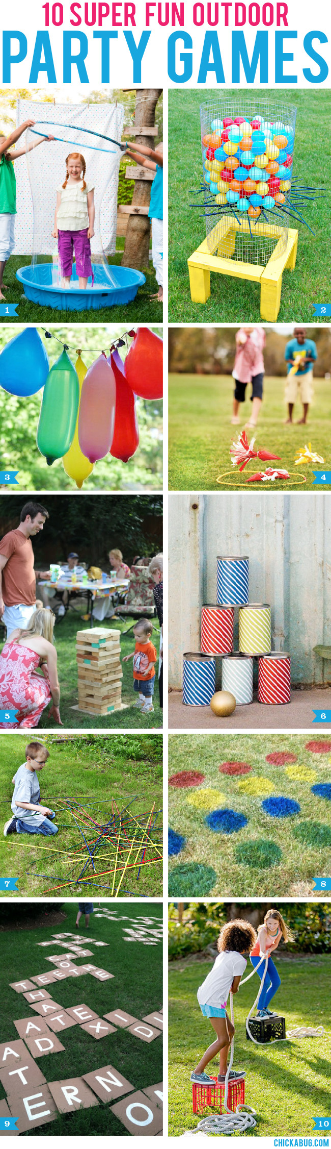 Summer Party Game Ideas
 10 super fun outdoor party games