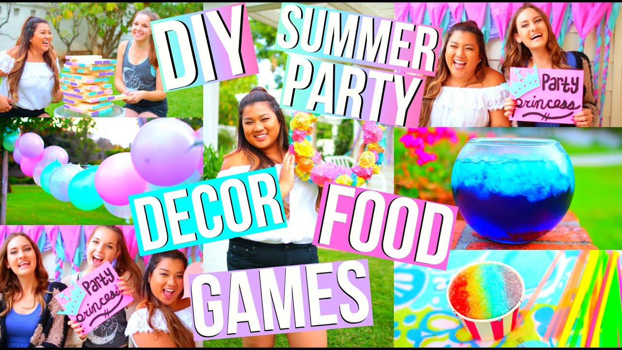 Summer Party Game Ideas
 DIY SUMMER PARTY Food Decor Games & More