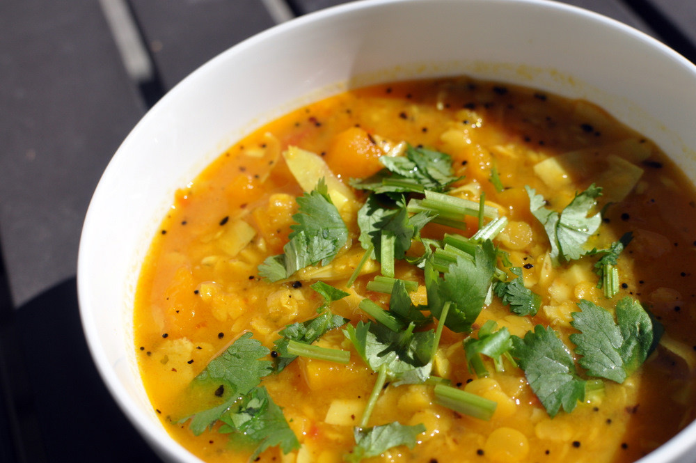 Summer Recipes Indian
 Butternut Squash Coconut and Lentil Stew Aarti’s Indian