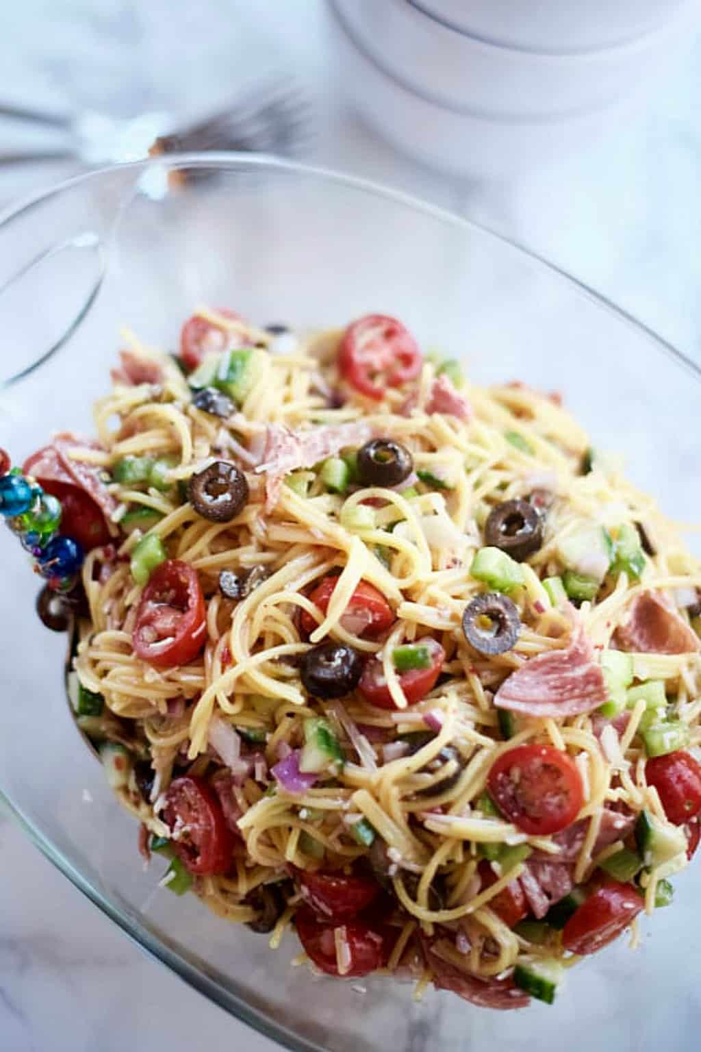 Summer Spaghetti Salad
 Summer Italian Spaghetti Salad Recipe Reluctant Entertainer