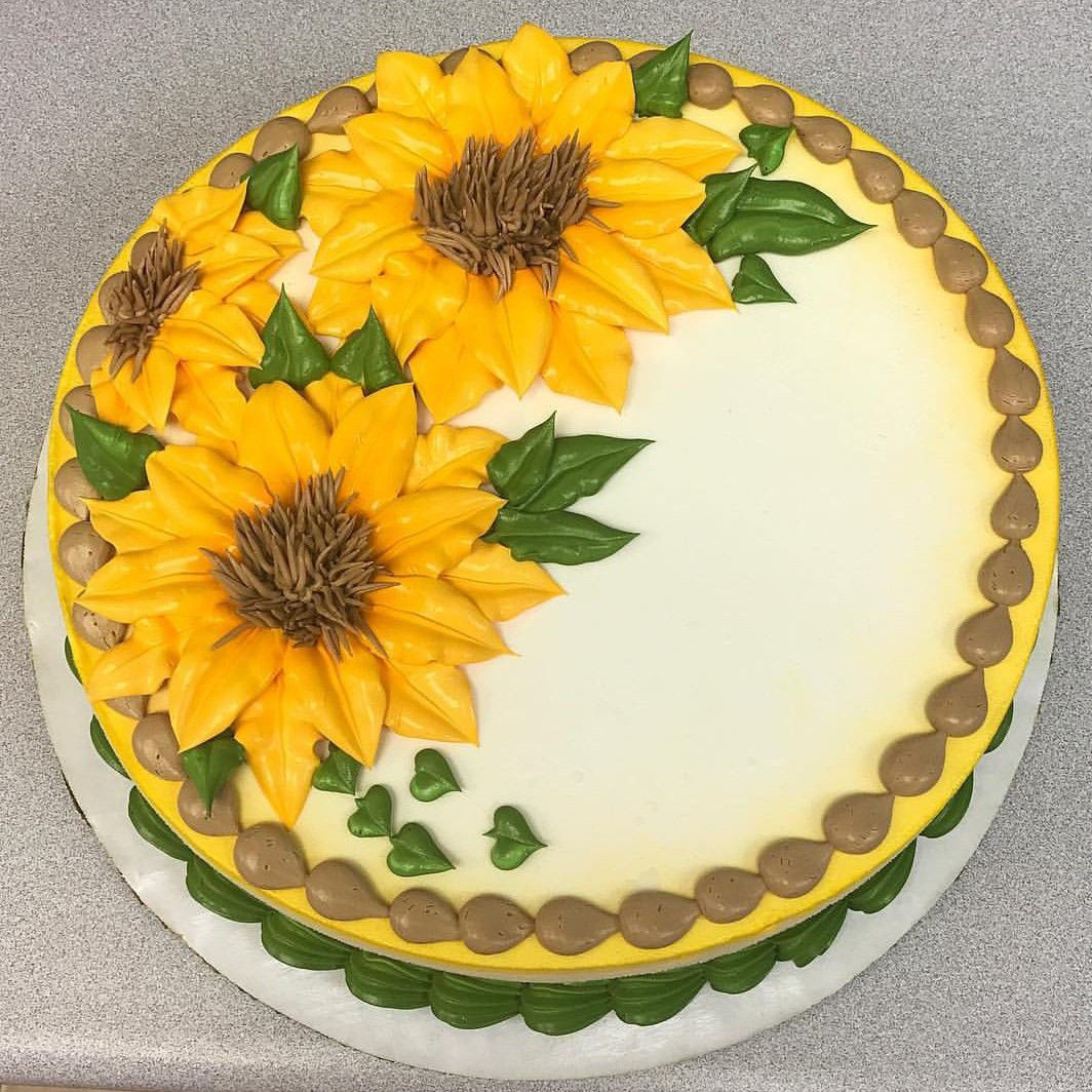 Sunflower Birthday Cake
 Pin by Samye Westad on Cakes