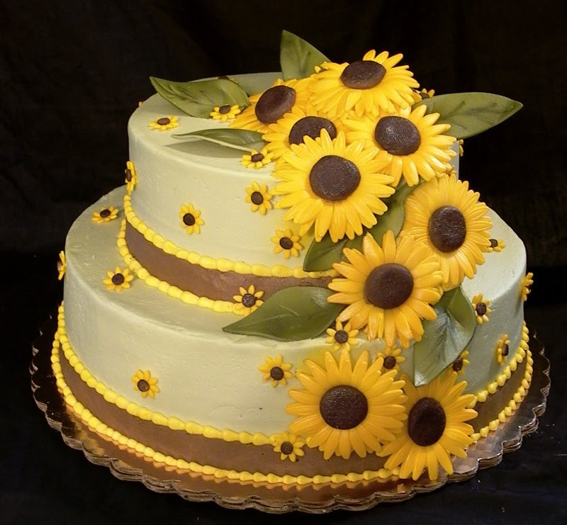 Sunflower Birthday Cake
 Wedding Cakes Sunflower Wedding Cakes