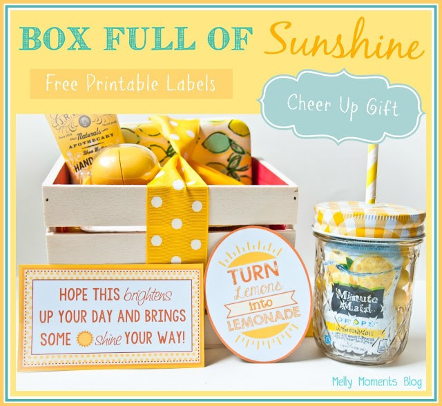 Sunshine Gift Basket Ideas
 A Cheer Up “Sunshine” Basket