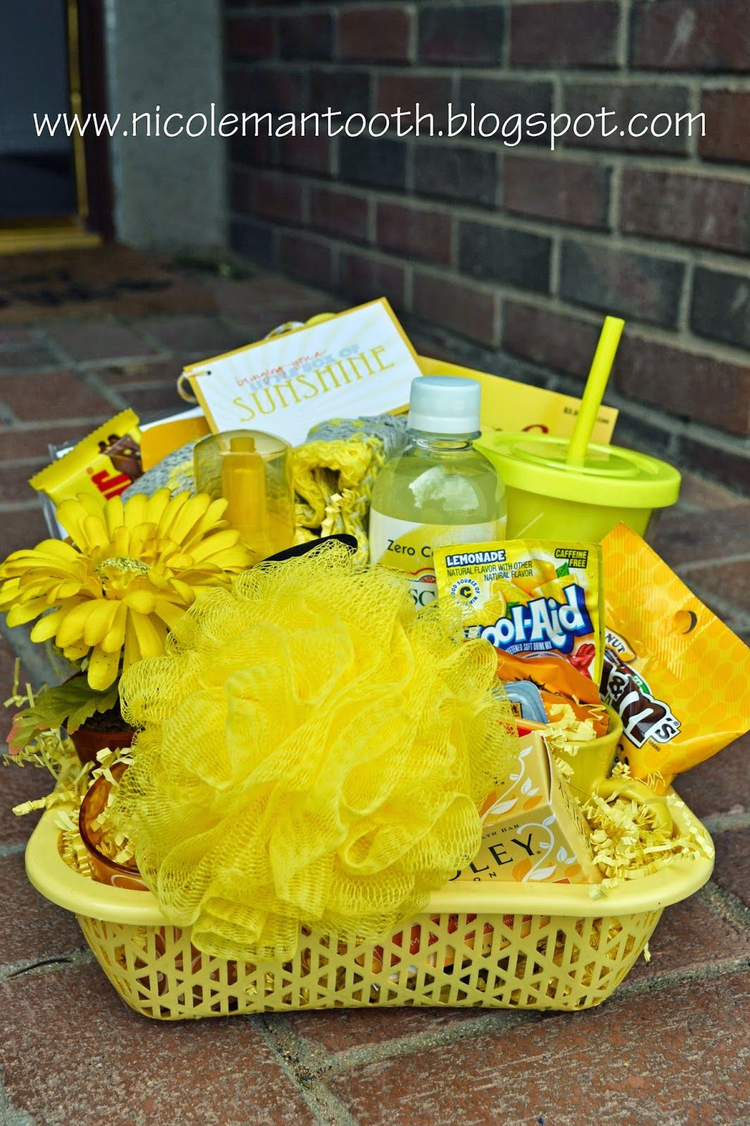 Sunshine Gift Basket Ideas
 Love this idea of basket of sunshine RANDOM RAMBLINGS