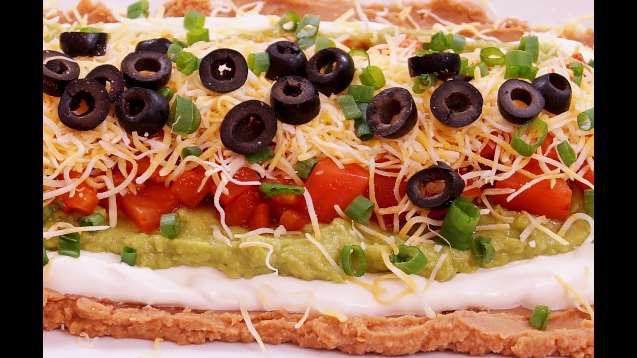 Super Bowl Mexican Recipes
 7 Layer Dip Recipe Mexican Bean Easy Super Bowl How to