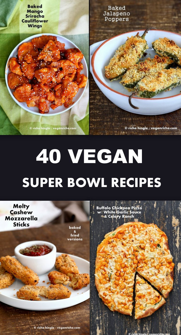 Super Bowl Party Appetizer Recipes
 40 Vegan Super Bowl Recipes Party Recipe Roundup Vegan