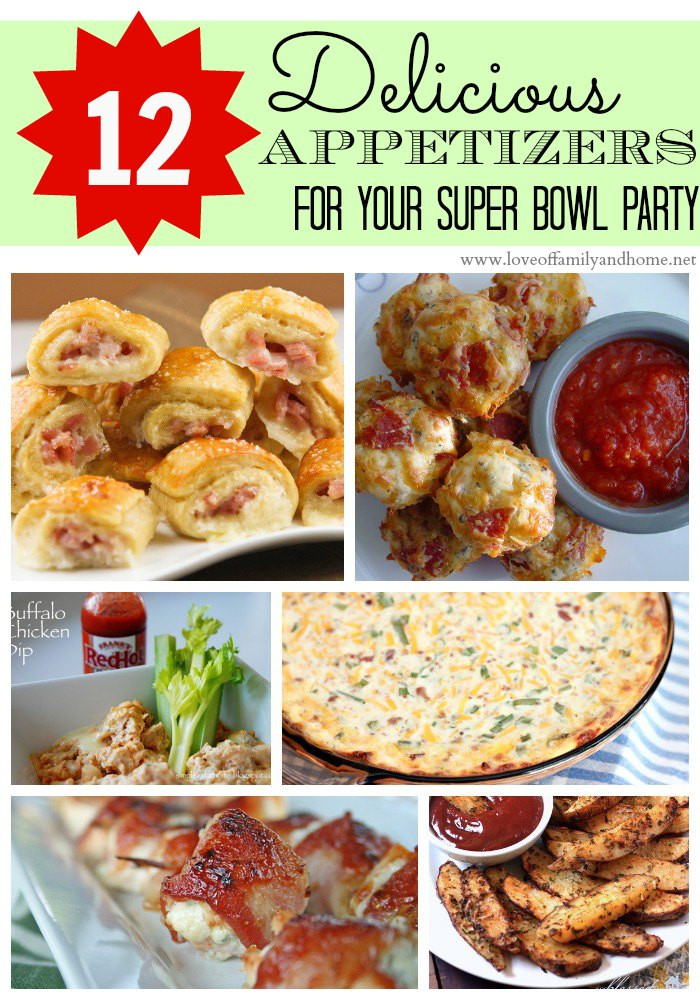 Super Bowl Party Appetizer Recipes
 12 Delicious Appetizers For Your Super Bowl Party Love
