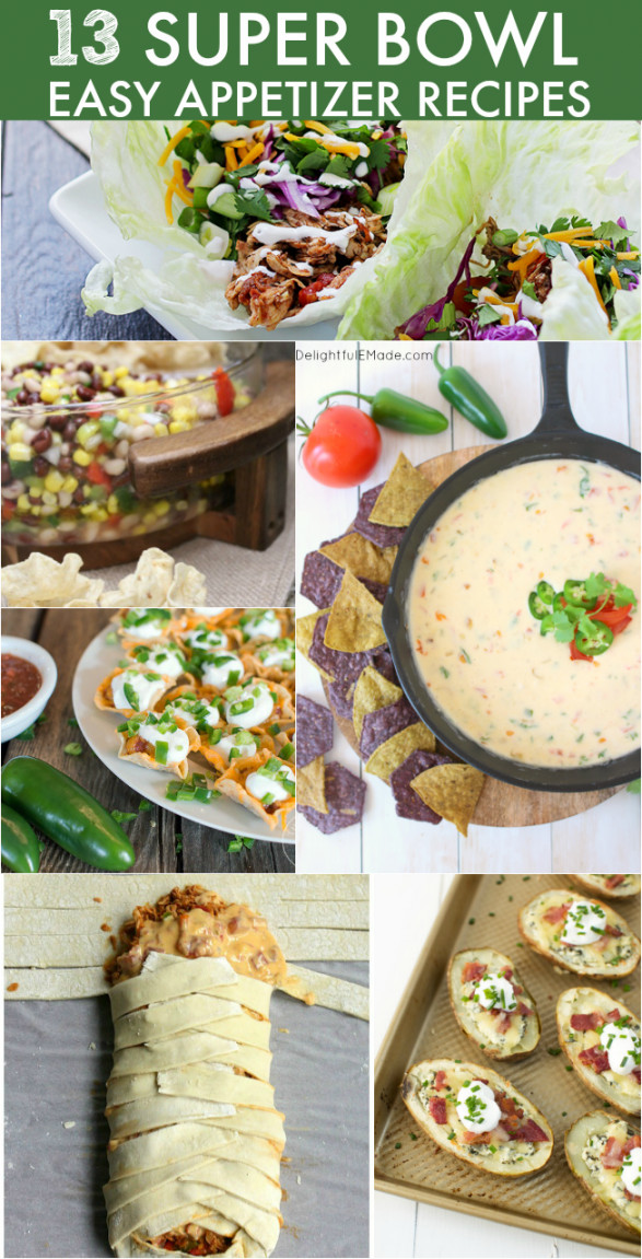 Super Bowl Party Appetizer Recipes
 13 Easy Super Bowl Sunday Snack Ideas