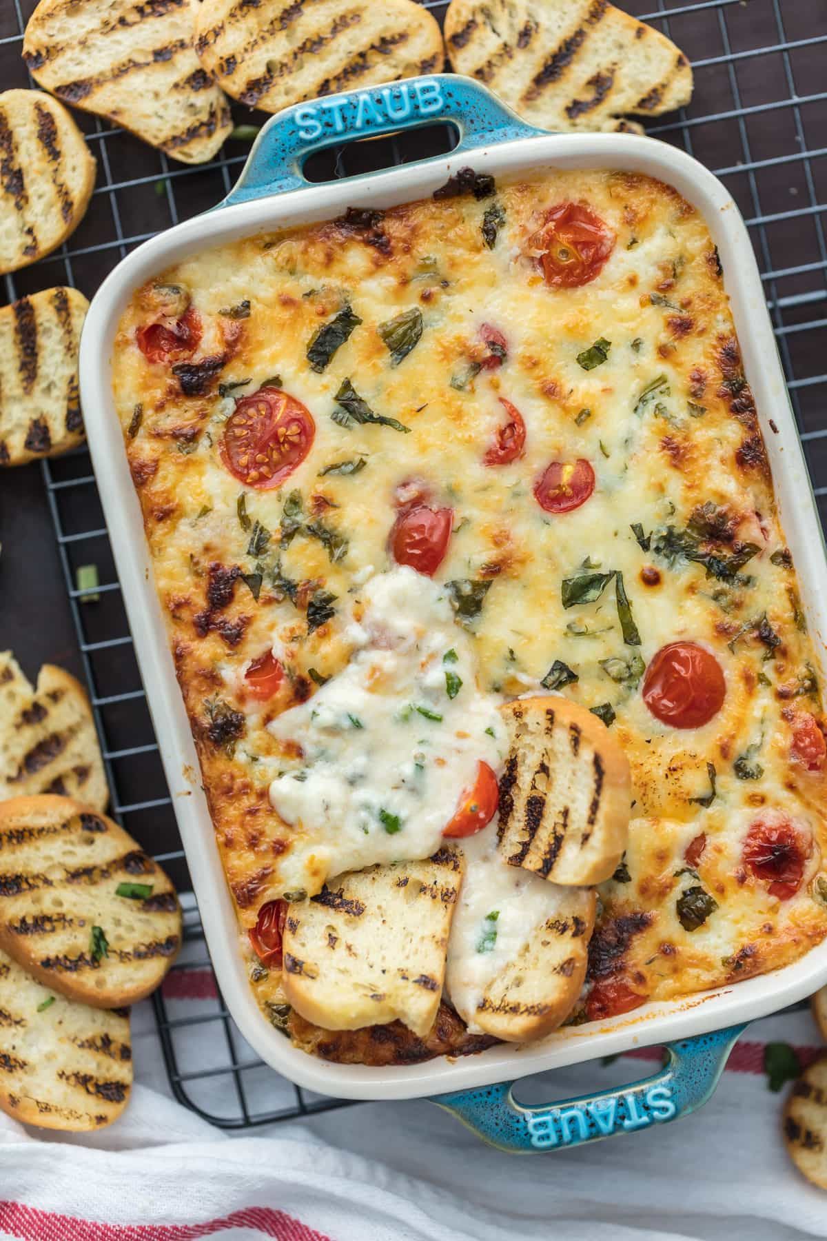 Super Bowl Party Dip Recipes
 Cheesy Caprese Dip The Cookie Rookie