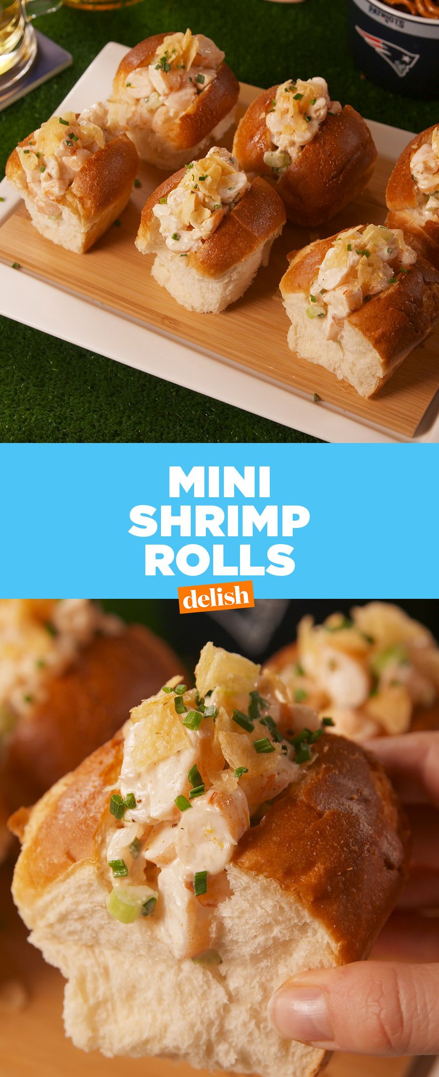 Super Bowl Shrimp Recipes
 Mini Shrimp Rolls Recipe