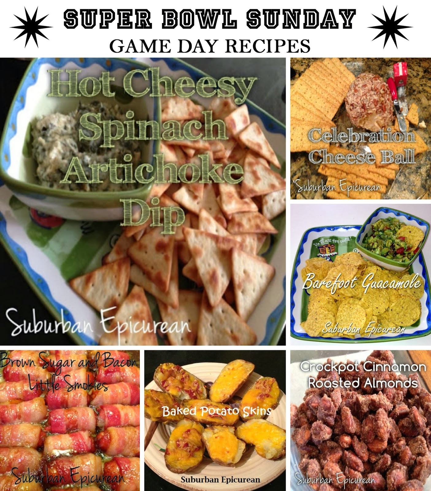 Super Bowl Sunday Recipes
 Suburban Epicurean Super Bowl Sunday Game Day Recipes