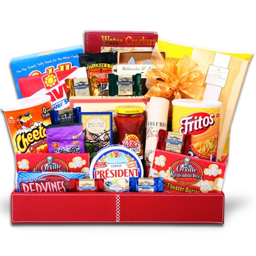 Superbowl Gift Basket Ideas
 28 best Gift Baskets Snacks images on Pinterest