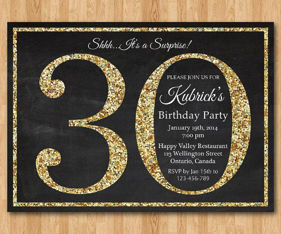 Surprise 30th Birthday Invitations
 Surprise 30th Birthday Party Invitations