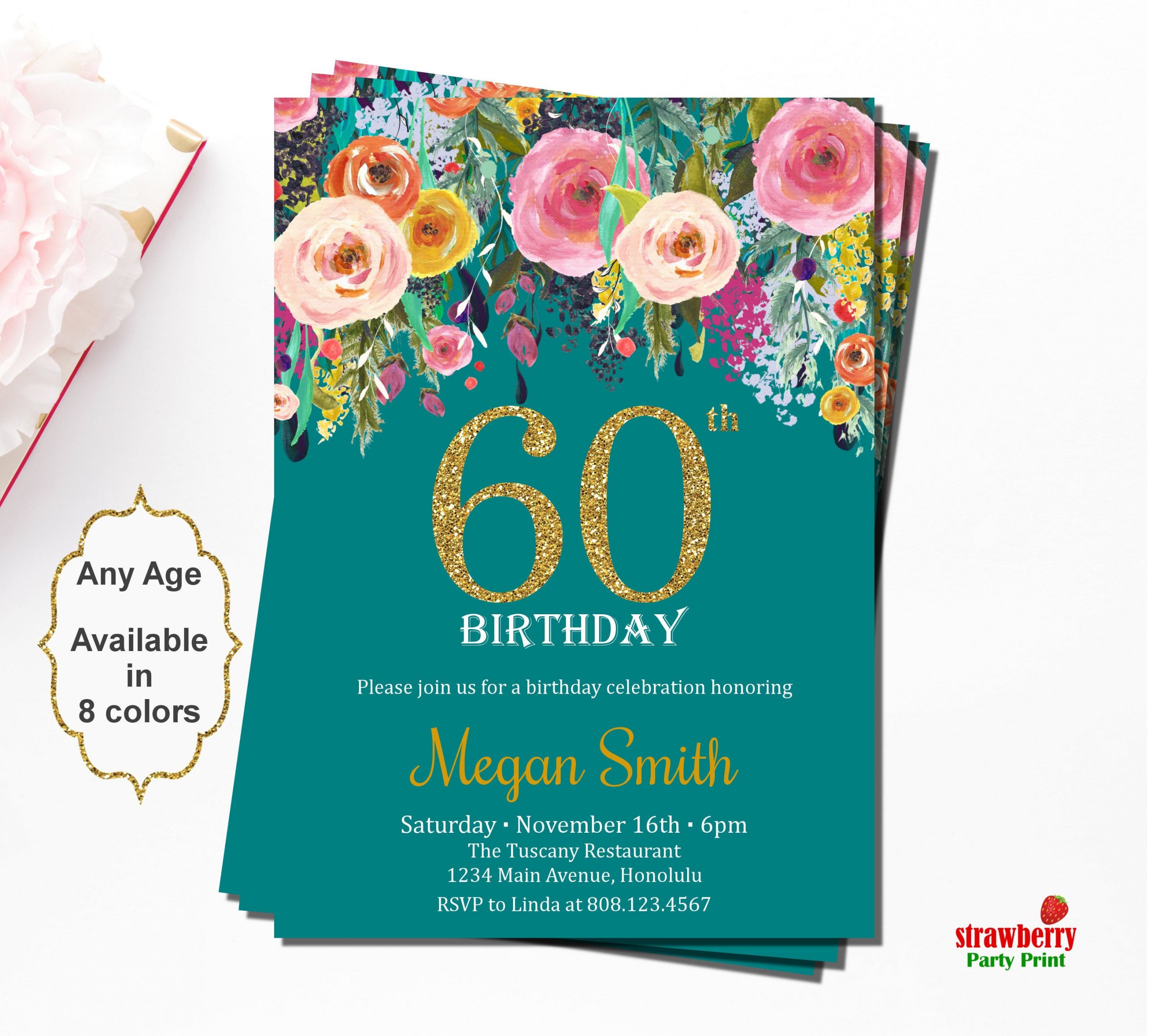 Surprise 60th Birthday Party Invitations
 60th Birthday Invitations Surprise 60th Birthday Invitations