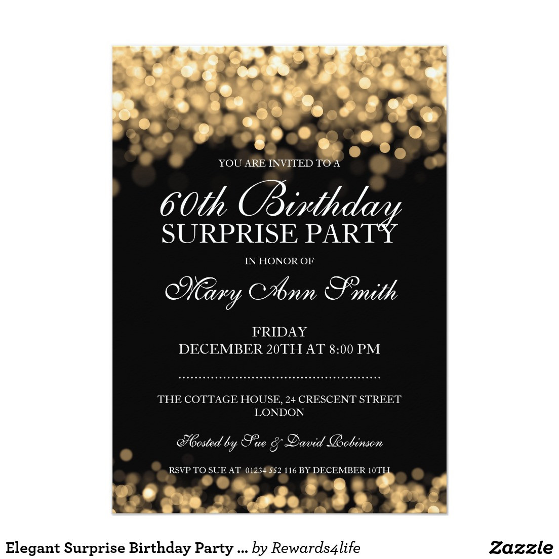 Surprise 60th Birthday Party Invitations
 Surprise 60th Birthday Invitation Wording