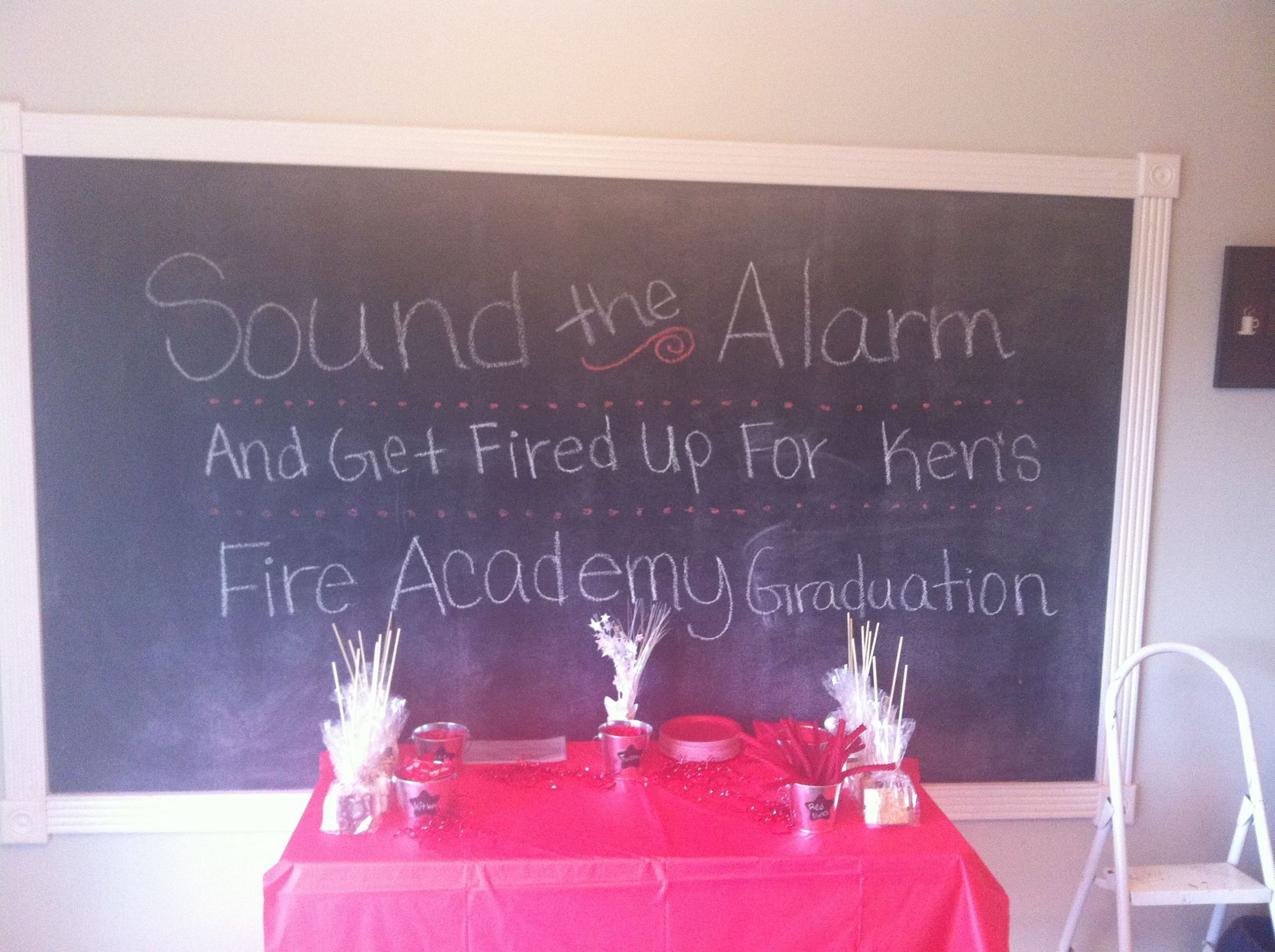 Surprise Graduation Party Ideas
 Surprise grad party from fire academy
