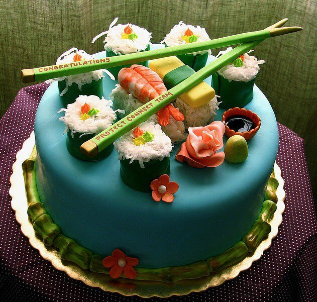 Sushi Birthday Cake
 Sushi meets Candy meets Molecular Gastronomy Steamy