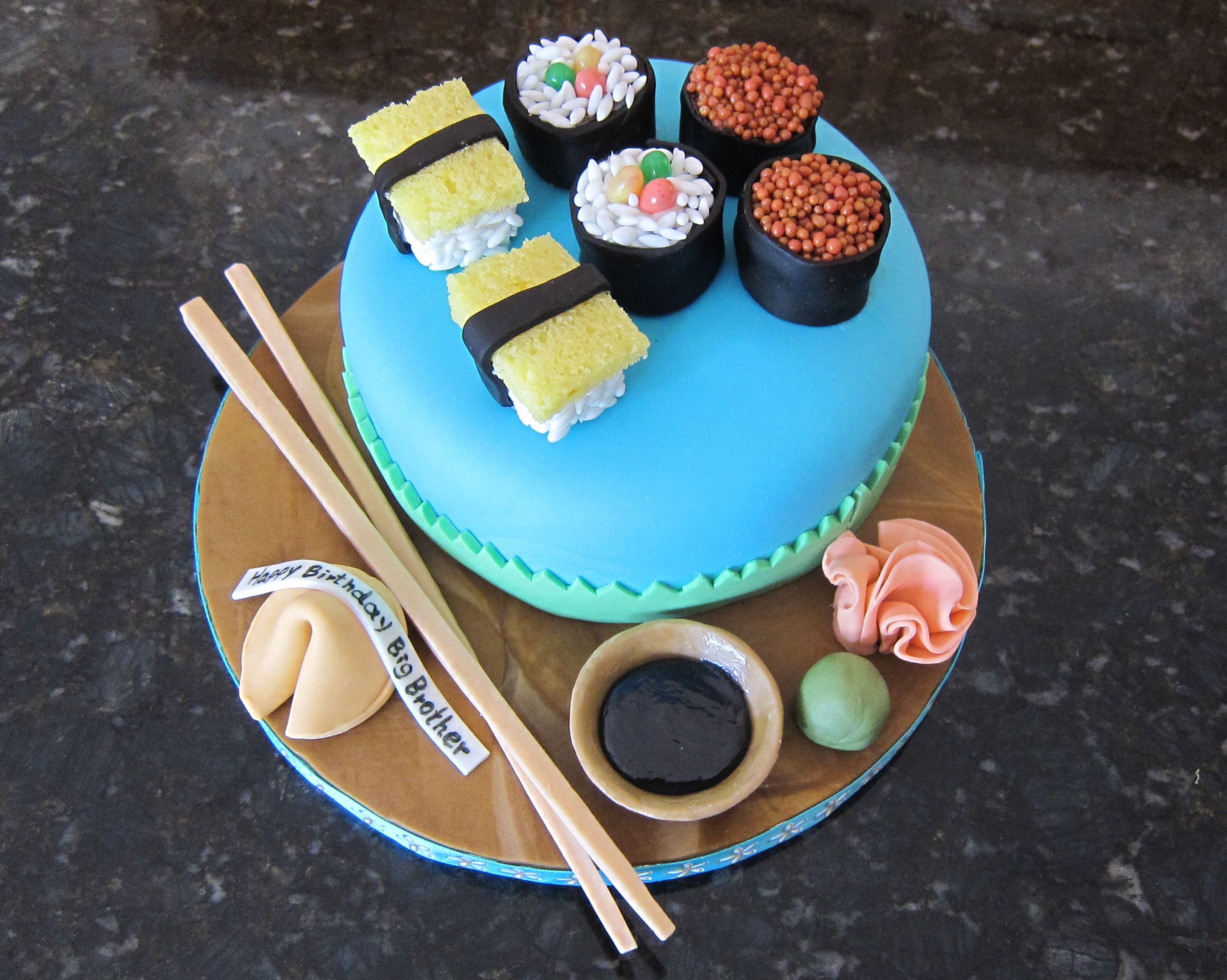 Sushi Birthday Cake
 Sushi Birthday Cakes