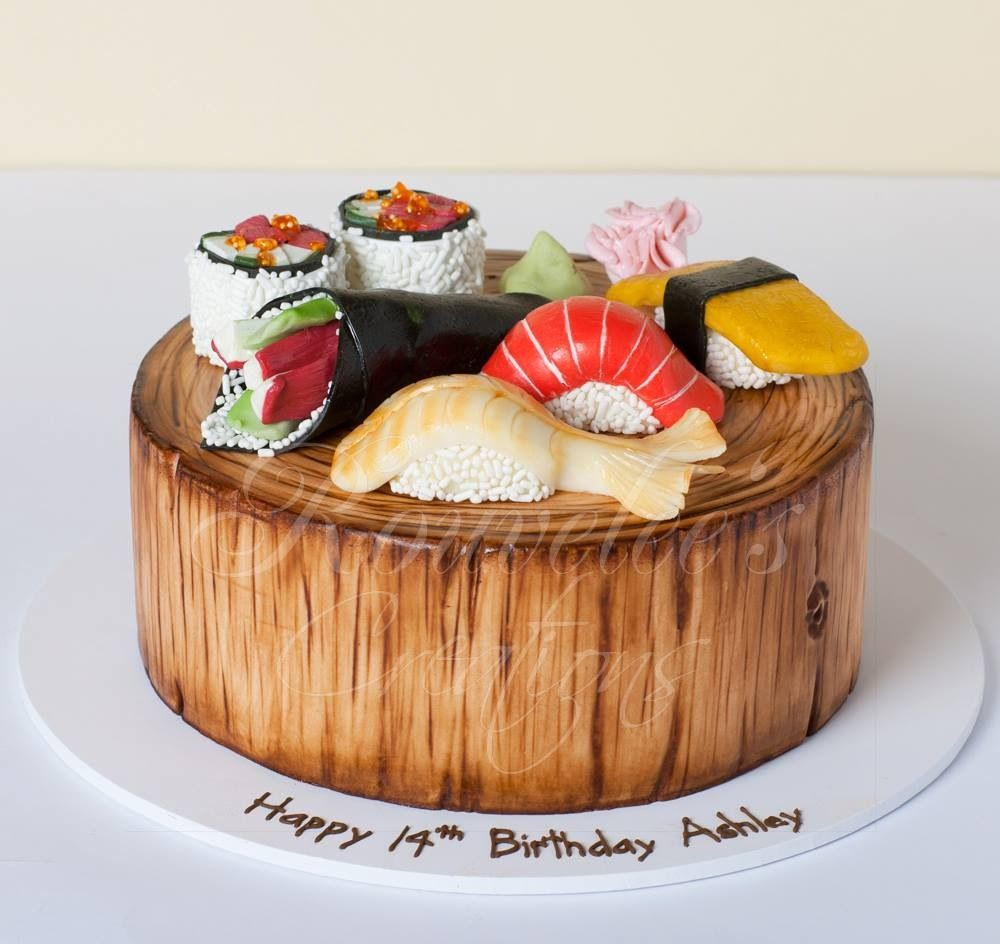 Sushi Birthday Cake
 Sushi cake Pretty Cakes