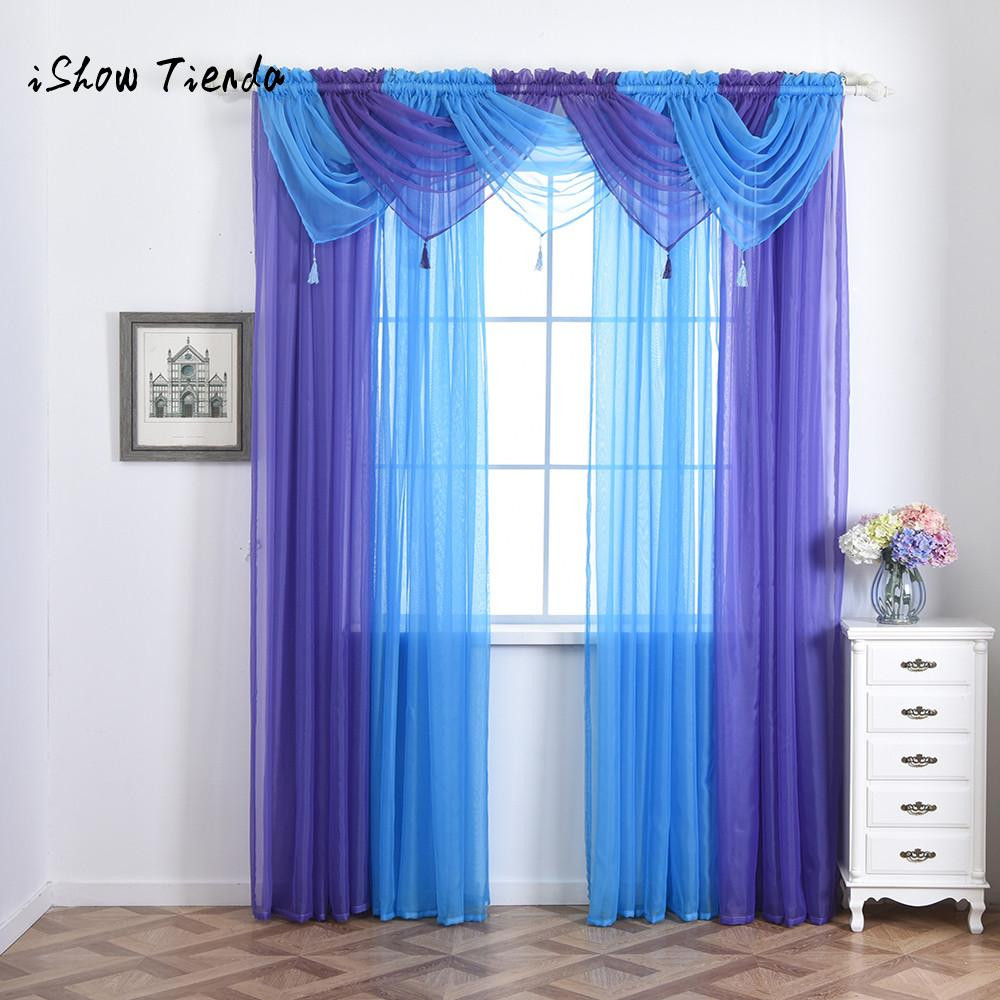 Swag Curtains For Living Room
 Pelmet Valance Voile Curtain Swags All Colours Net